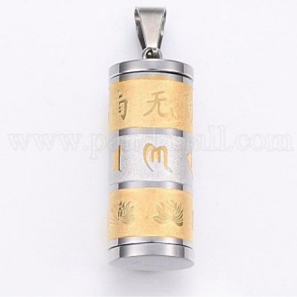 Urn Keepsake Pendent Tibetan Prayer Wheel Buddhist Mantra Om Mani Padme …